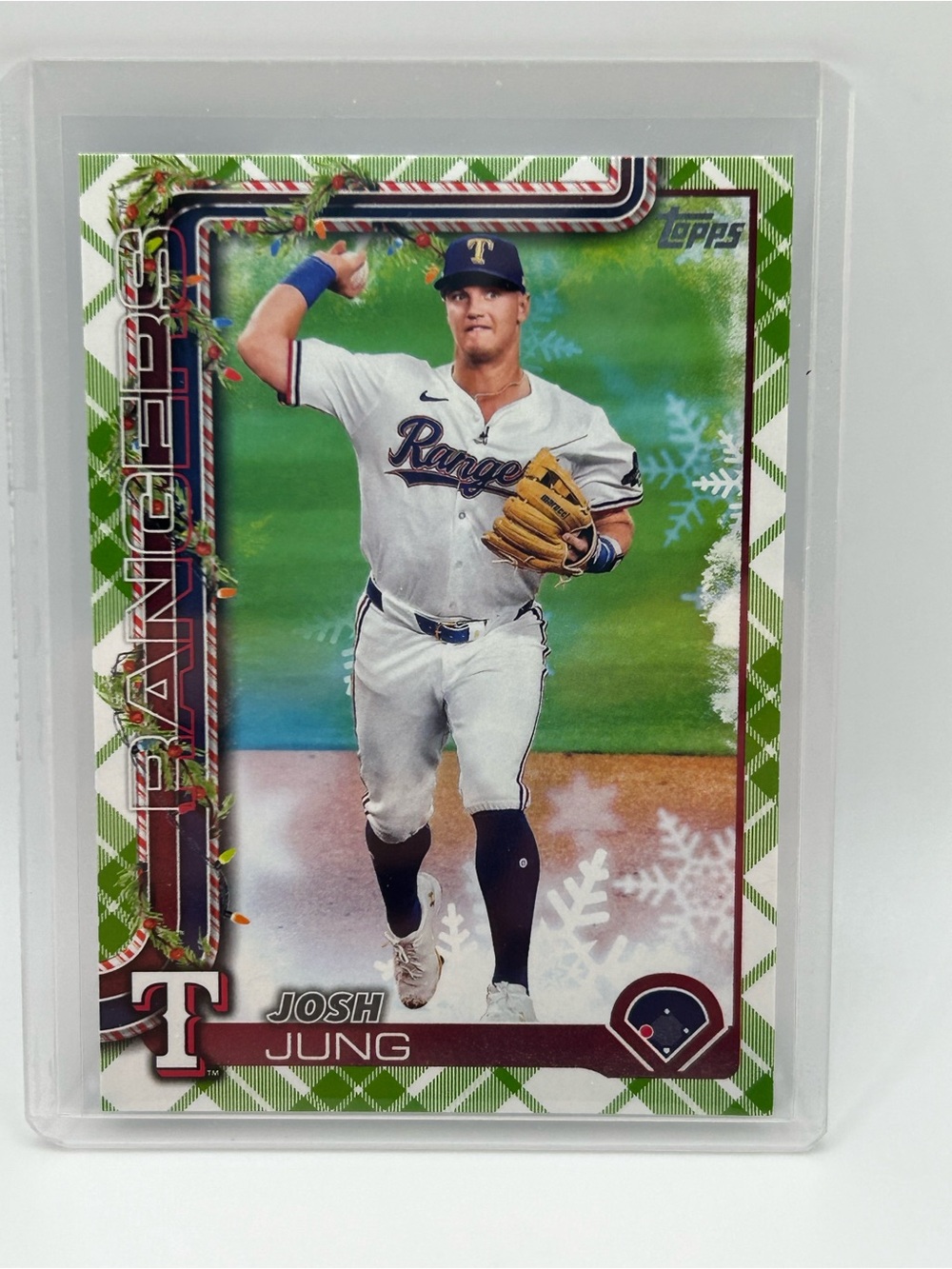 Topps Josh Jung Texas Rangers Holiday Card - H7